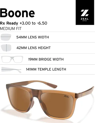 Vista 4 de Zeal Optics Boone Gafas de sol polarizadas a base de plantas para hombre y mujer