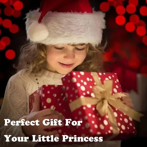 Vista 3 de WOXVM Luxury Princess Dress Costumes Birthday Party Snow Princess Dress Up Cosplay Costume for Girls with Accessories