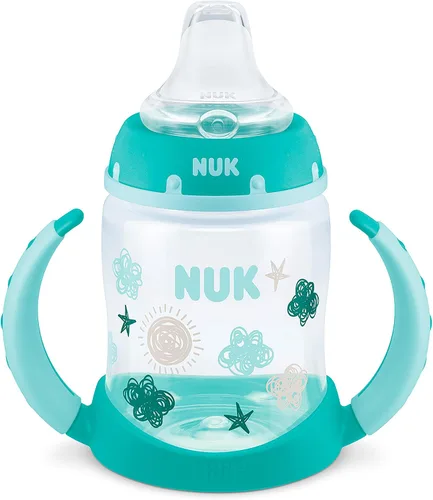 Vista 6 de NUK Vaso para aprendices, 5 onzas, paquete de 2, nubes y estrellas, sin BPA, a prueba de derrames