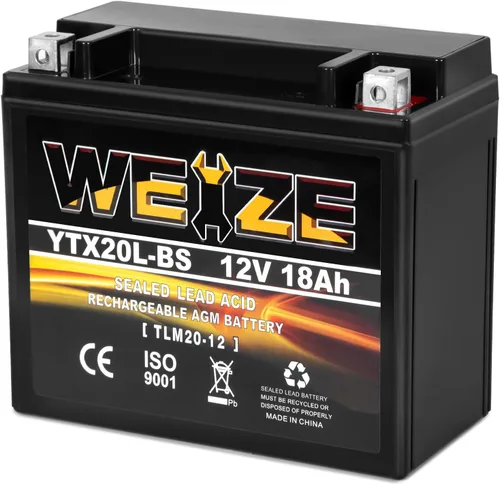 Vista 15 de Weize YTX4L-BS - Batería de motocicleta sellada recargable de alto rendimiento compatible con Polaris Scrambler, Sportsman 90, Honda Scooters NQ50