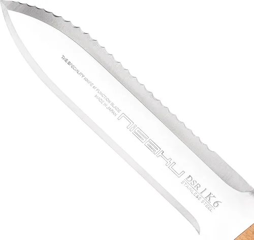 Vista 4 de Nisaku NJP651 Cuchillo Hori para Desbrozar y Excavar - Edición Endurecido HRC58, Auténtico Tomita (Est. 1960) Acero Inoxidable Japonés, Cuchilla