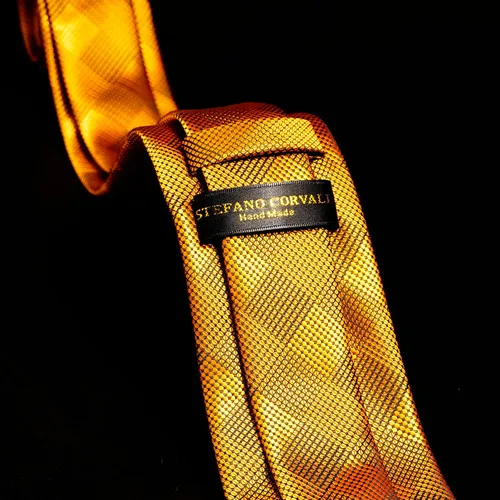 Vista 3 de Juego de corbatas de seda para hombre y gemelos cuadrados de bolsillo, juego de corbata tejida de diseñador para boda, negocios, baile de graduación