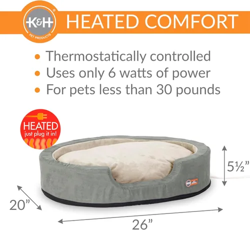 Vista 2 de K&H Pet Products - Cama térmica para mascotas con calefacción
