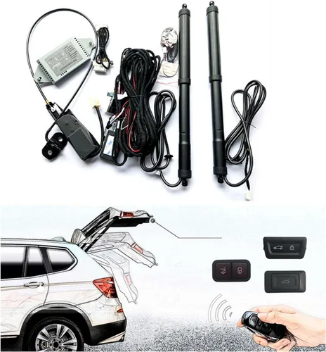 Vista 6 de Kit de elevación de puerta trasera eléctrica para maletero de potencia automática compatible con Nissan Rogue Sport 2021-2023, detección de patadas