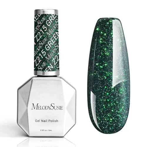 Vista 58 de MelodySusie - Esmalte de uñas en gel con brillo perla rosa brillante, 0.5 fl oz, efecto hilo, con acabado de concha rosa brillante, UV LED