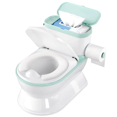 Vista 8 de CheerTry Inodoro de Entrenamiento para Niños Pequeños 2 en 1 - Silla de Baño Más Grande y Asiento de Entrenamiento Desmontable para Niños y Niñas