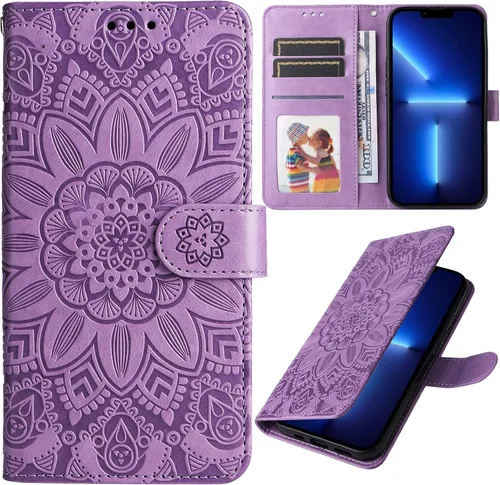 Vista 10 de XYX Wallet Case for Redmi Note 10s, Sunflowers Pattern Folio Stand Credit Card Slots Magnetic Closure Flip Protective Cover for Xiaomi Redmi Note