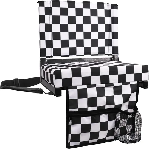 Vista 15 de SPORT BEATS Stadium Seats with Back Support Bleacher Chairs with Back and Cushion Thick Padded Bleacher Seats Includes Shoulder Strap