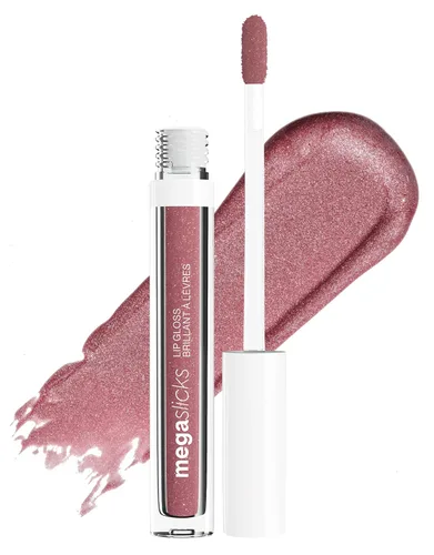 Vista 10 de Wet n Wild MegaSlicks Brillo labial, ultrabrillante, enriquecido con vitamina E, ultrabrillo de alta luminosidad hidratante, sin pruebas en animales