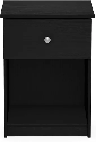 Vista 7 de Furinno Tidur - Mesita de noche, roble negro, americano, paquete de 2