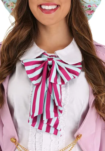 Vista 7 de Adult Pretty Mad Hatter Costume Women's Alice in Wonderland Costume Pink Mad Hatter
