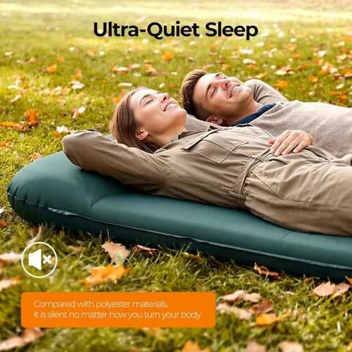 Vista 7 de OGERY Almohadilla de dormir autoinflable con bomba eléctrica, almohadilla de espuma viscoelástica ultra gruesa de 3.15 pulgadas, almohadilla
