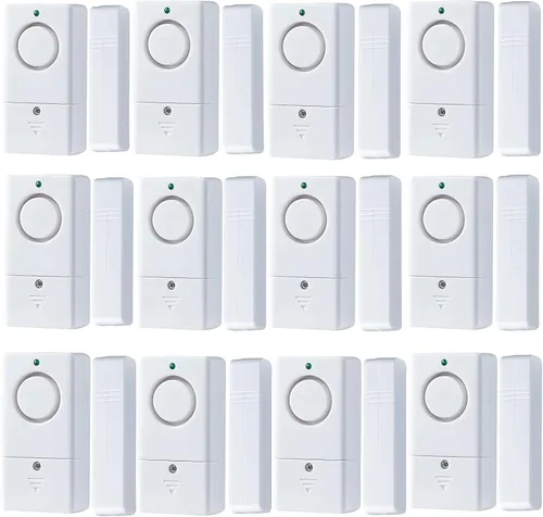Vista 10 de Sensor de alarma de puerta, alarma para puertas al abrir, alarma de puerta de ventana de 120 DB, alarmas de puerta para seguridad de los niños