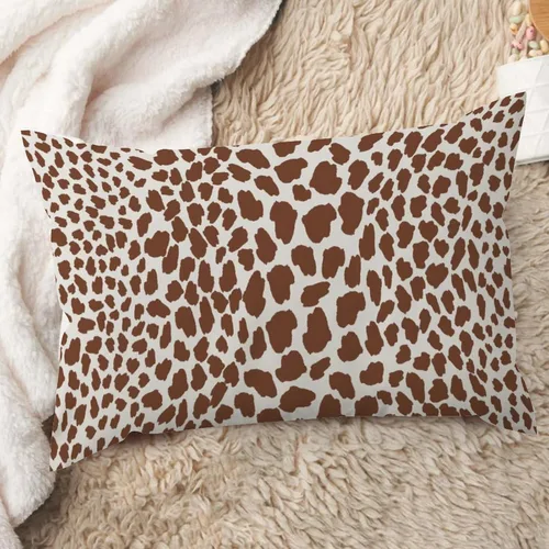 Vista 17 de ArogGeld Funda de almohada de lino azul con estampado de leopardo, diseño de vaca, diseño de animales de granja, color azul marino, guepardo