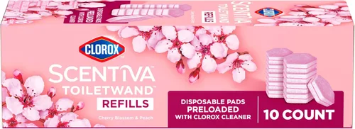 Vista 11 de Clorox Scentiva ToiletWand - Recambios de Cherry Blossom y Peach, 10