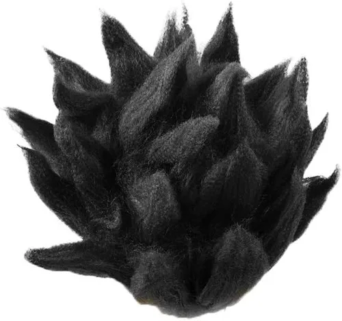 Vista 3 de Miccostumes - Peluca para disfraz de hombre de Goku Dragon Ball Negro
