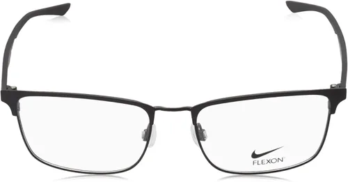 Vista 2 de Nike Flexon 4314 001 - Lentes para hombre, color negro satinado, con borde completo, forma rectangular, 2.126 in