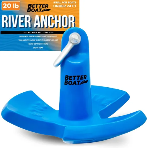 Vista 9 de River Anchor 8 lb para kayaks, canoas, botes y motos acuáticas