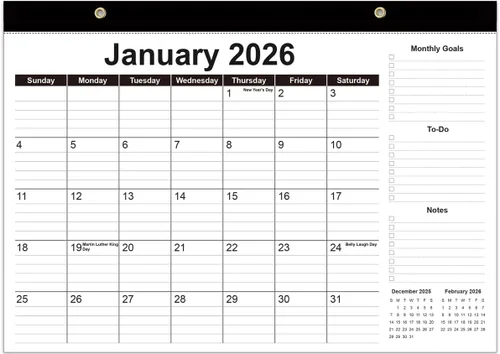 Vista 7 de Calendario de escritorio 2026 – Calendario 2026-2027 de enero de 2026 a junio de 2027, calendario de 18 meses con papel grueso para oficina, hogar