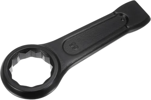 Vista 12 de uxcell Llave tipo anillo de extremo de caja de 0.866 in, herramienta de mano de llave de cabeza única de acero de alta resistencia Hand Tool