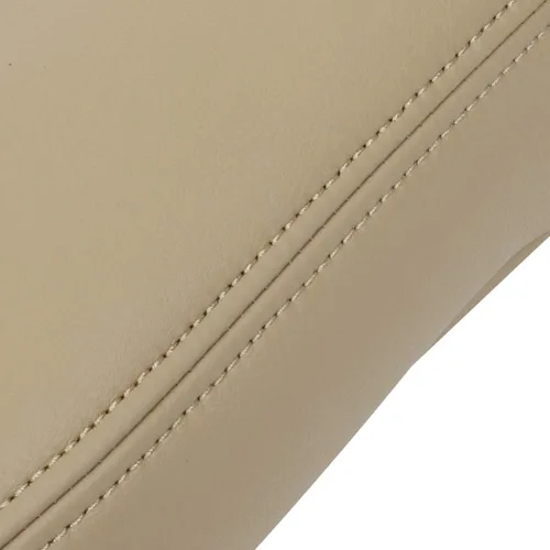 Vista 7 de LUJUNTEC Funda de repuesto de cuero para reposabrazos de asiento beige para Ford F150 F250 F350 para Excursion Lariat 99 00 01 02 03 04 05 06 07