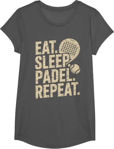 Vista 33 de Camiseta Eat Sleep Padel Repeat Padel Jugador de Tenis