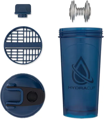 Vista 3 de Hydra Cup - Paquete de 2 botellas mezcladoras de proteínas de 28 onzas, mezclador de alambre con barra 4x Whisks, Leak Proof Shaker Cups for Rojo