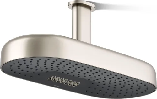 Vista 14 de KOHLER 26297-BL Statement™ Cabezal de lluvia oblongo, multifunción, 2.5 gpm, color negro mate