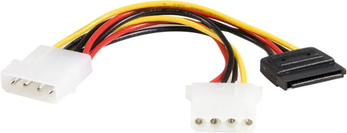 Vista 8 de StarTech - Cable divisor de alimentación en Y, LP4 a 2 x SATA (PYO2LP4SATA) Molex a Dual SATA Power Splitter, Molex a Dual SATA Adaptador Divisor