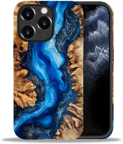 Vista 19 de DAIZAG Funda compatible con iPhone 11, hermoso color arena, patrón completo, carcasa rígida híbrida de plástico TPU + funda de protección
