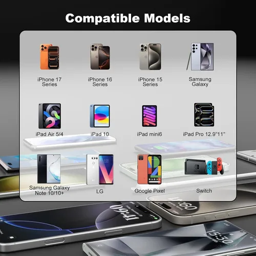 Vista 2 de Paquete de 2 cables largos USB A a USB C para iPhone serie 18/17/16/15 Cargador de coche tipo C de 6 pies, cable de carga rápida 3A y transferencia