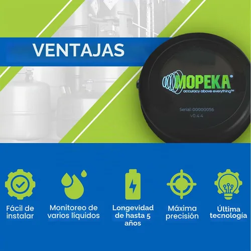 Vista 3 de Mopeka Indicador de pantalla LCD – Se monta magnéticamente en el panel de control de su caravana, salpicadero, tanque de propano o parrilla