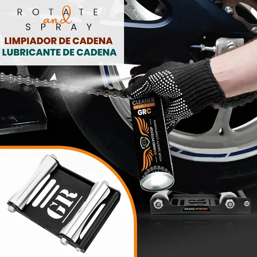 Vista 9 de GRAND PITSTOP Soporte de mantenimiento para motocicletas y vehículos de potencia, soporte de limpieza de ruedas con rodillo para limpieza de Negro