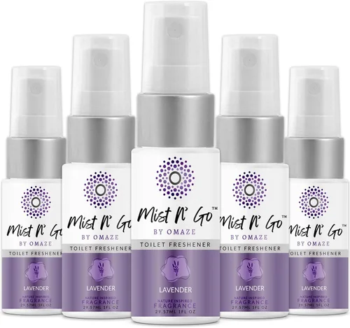 Vista 52 de Mist N' Go by Omaze - Aerosol de Baño de Viaje para Inodoro Eliminador de Olores - Aerosol de Inodoro de Viaje para Ambientador de Aire de Baño