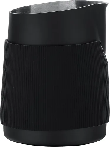 Vista 4 de Normcore Jarra de Leche Sin Mango - Jarra de Vapor Espresso con Boquilla Redonda - Jarra de Espuma de Leche de Acero Inoxidable 18/8, Antiadherente