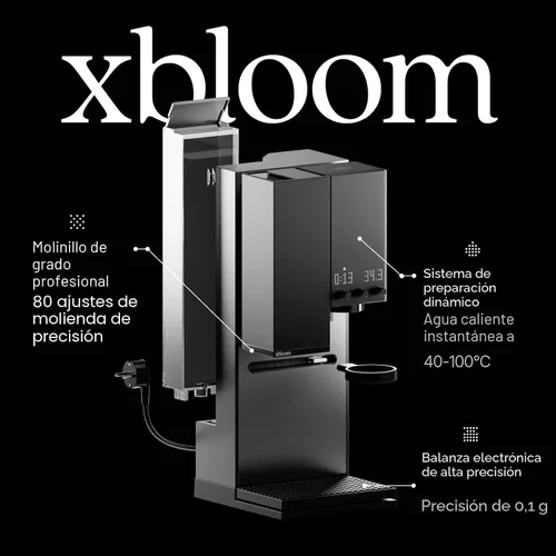 Vista 2 de xBloom Studio – La máquina de café definitiva – Cafetera de goteo con molinillo integrado, báscula y 3 niveles de automatización, negro medianoche