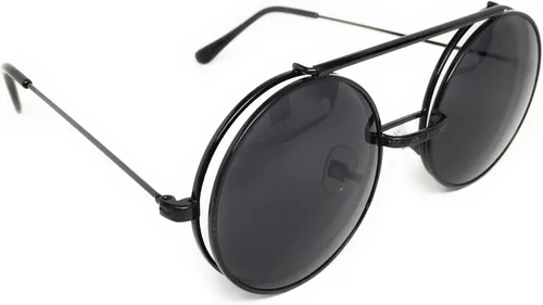 Vista 3 de Gafas de sol Django de metal Steampunk Flip Up