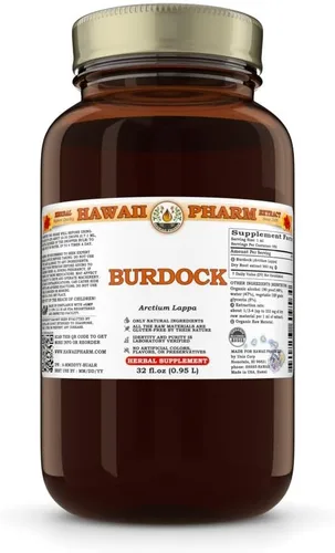 Vista 11 de Hawaii Pharm Extracto de bardana, tintura para apoyo inmunológico, promueve la piel clara, ayuda a la digestión, apoya la función hepática, fomenta