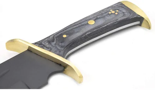 Vista 3 de Western Outlaw Caza Camping Collectores Cuchillo (CW) (negro)