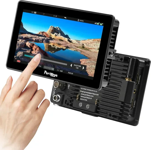Vista 11 de Portkeys BM5 III 2200 Nit Control de cámara Monitor de campo Pantalla táctil Marco de metal LUT 5.5 pulgadas SDI