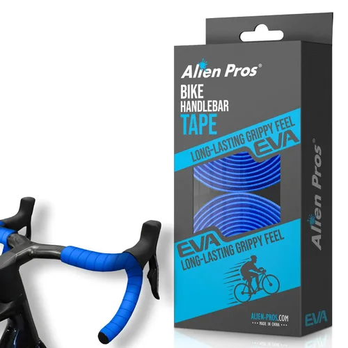 Vista 7 de ALIEN PROS Cinta de manubrio de bicicleta EVA (juego de 2) verde Bianchi - Mejora el agarre de tu bicicleta con esta cinta para manillar
