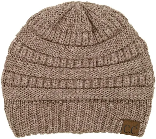 Vista 557 de C.C Trendy Warm Chunky Soft Stretch Cable Knit Beanie