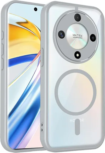 Vista 26 de Funda magnética transparente compatible con Xiaomi 17T, color negro 2 en 1 PC + TPU cubierta de teléfono a prueba de golpes, carcasa protectora