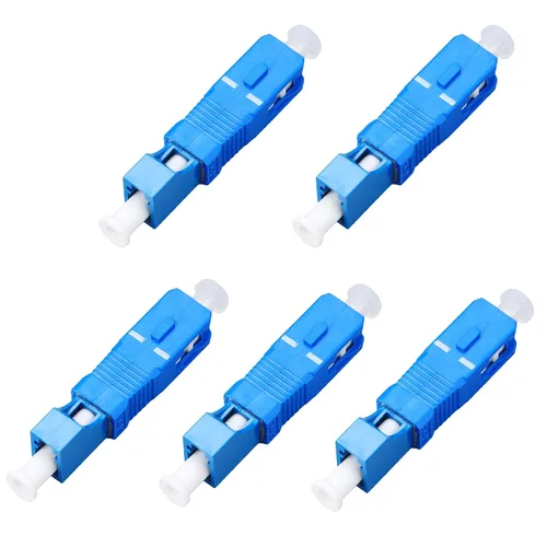 Vista 13 de FTTH Herramienta de equipo óptico LC hembra a SC macho brida híbrida monomodo 9/125 SM conector adaptador de fibra óptica para comunicación digital