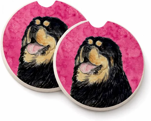 Vista 36 de Caroline's Treasures SS4767-BUCARC - Juego de 2 portavasos para automóvil, diseño de bulldog inglés, absorbentes para automóvil, portavasos