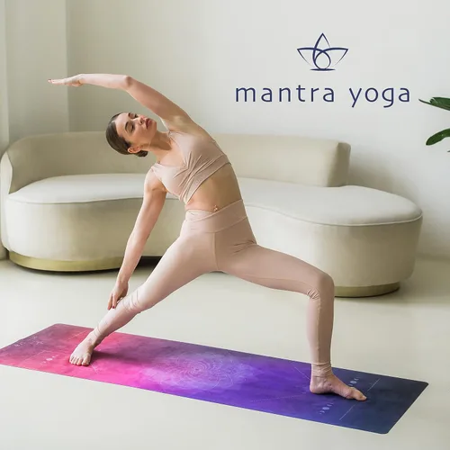 Vista 7 de Mantra Yoga Travel PRO 1.5mm con almohadilla para las rodillas - Esterilla plegable para fitness y ejercicio con bolsa Ligera, compacta