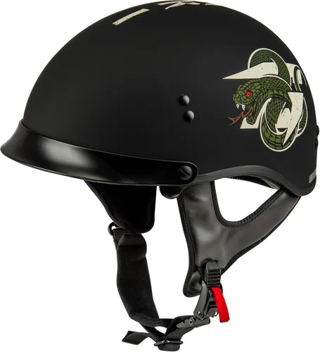 Vista 8 de GMAX Medio casco de retribución HH-65 - Aprobado por FMVSS 218