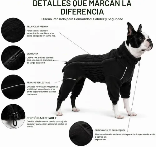 Vista 2 de Lovelonglong Abrigo cálido para perro, chaqueta resistente al viento para perros pequeños, medianos y grandes, abrigo de invierno de forro polar