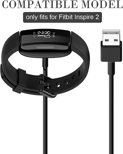 Vista 2 de Emilydeals Cargador para Fitbit Inspire 2, Ace 3 cable de carga USB de repuesto con cable de 3.3 pies para Fitbit Inpsire 2 y Ace 3 (1)