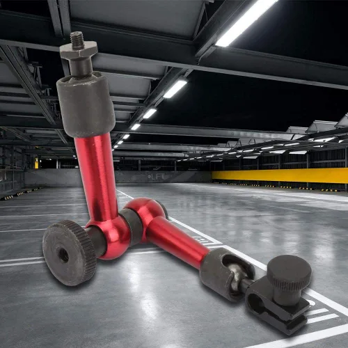 Vista 5 de Soporte de base universal, soporte de base de metal magnético universal ajustable para indicador de prueba de marcado digital, herramienta